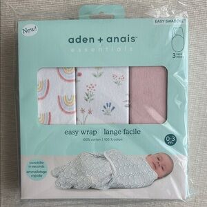 Aden + Anais Essentials Swaddle Trio - Rainbow, Floral, Pink